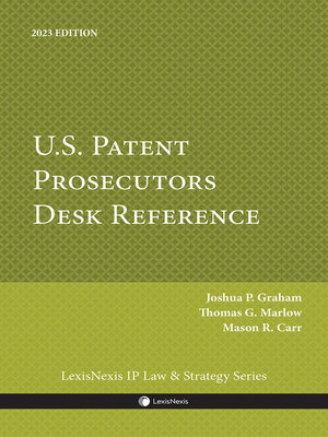 cover image of U.S. Patent Prosecutors Desk Reference